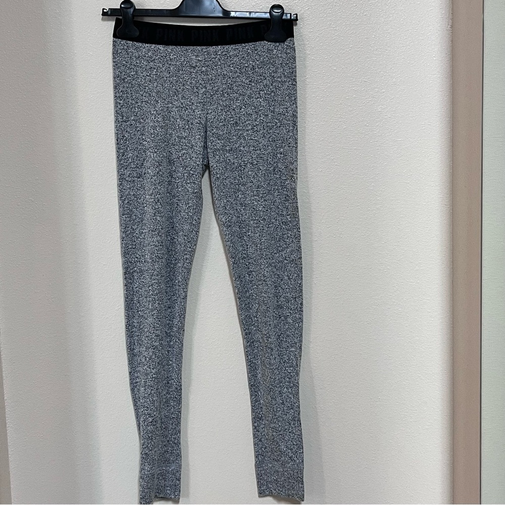 PINK VS Victoria’s Secret Gray Knit Jogger Pants Sleepwear Size XS EUC